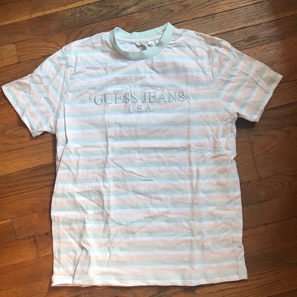 asap rocky guess shirt cotton candy